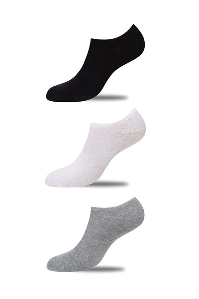 Dore Original 3 Pairs Premium Anti-Sweat Comfort Model Breathable Seamless Invisible Solid Color Booties Socks