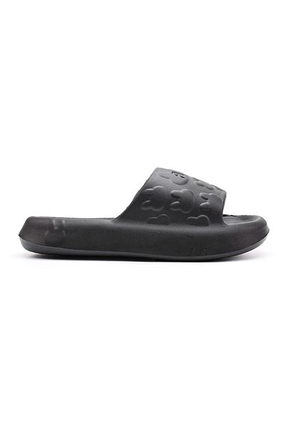 Tmall Women's Slippers, Plain Pattern, Foam, Pd1031, Black