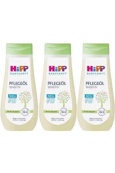 Hipp Babysanft Baby Care Oil/Pelegeal Sensitive 200ml (Set of 3)