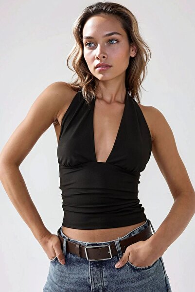 Hiccup Slim Fit V-Neck Knitted Top