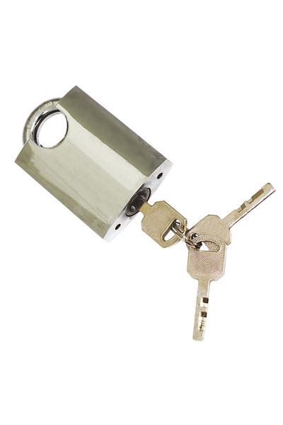 flores Stainless steel padlock with protection, 60 mm
