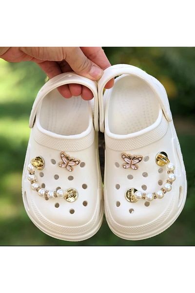 Pandalina Girl's Sandals Shiny Pearl Detailed Non-Slip Sole Pool Sea Shoes