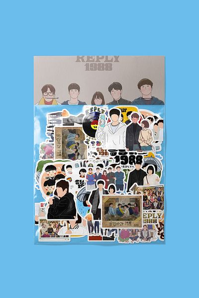 dadi ramba Reply 1988 Sticker Pack -Bullet Journal -Laptop Label Sticker
