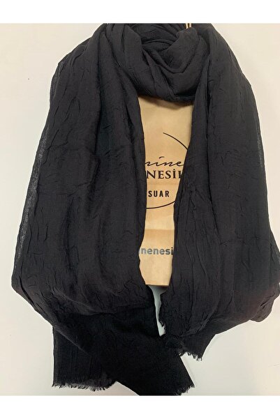 Modakaşmir bambu şal siyah