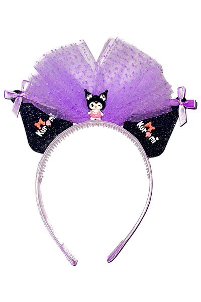 3b kids Детски обувки на висок ток Kuromi, комплект за рожден ден с прическа Kuromi Crown