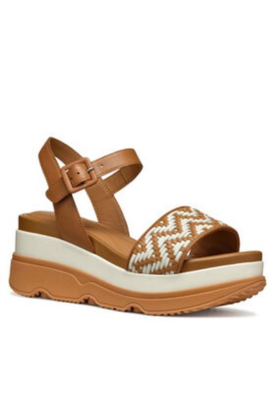 Geox women's sandals D55HBA-0TC43 brown