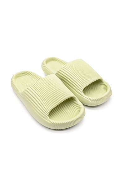 Tmall Women's Slippers, Plain Pattern, Foam, Pd1035, Green