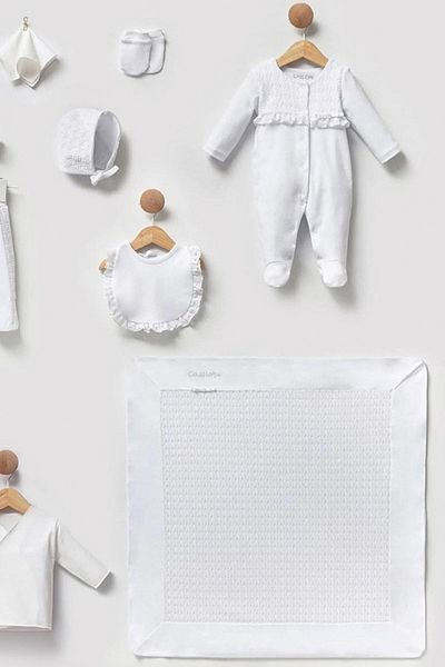 Cassiope Soft Touch Frilly Textured Gift 10 Pieces Newborn Boxed Hospital Outlet