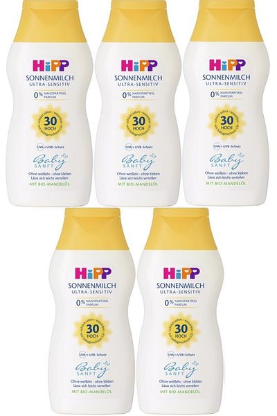 Hipp Babysanft Baby Sun Milk 200ml (30 Factor) (Set of 5)
