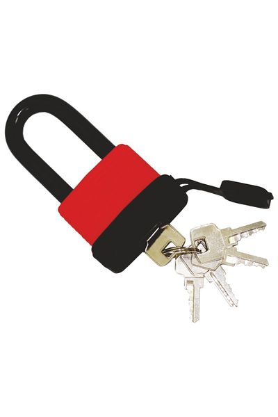 flores Insulated padlock with large shackle, 70 mm