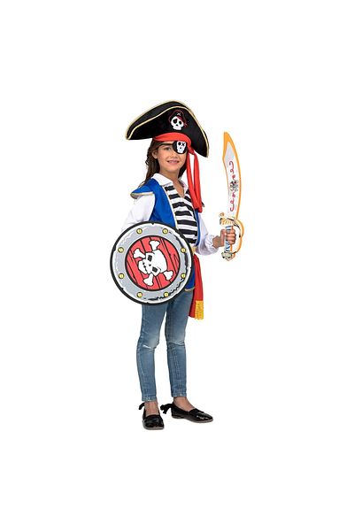 KidMania Pirate Sam costume with accessories for children 5-7 years 116-128 cm