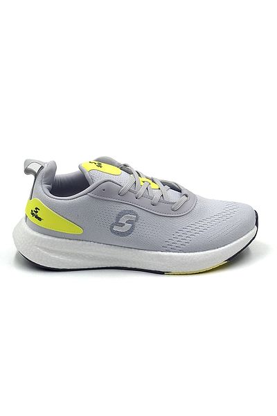 S SPIKE Yellow Gray Sports Shoes, Sneaker, Casual Running Shoes, Casual Comfortable Shoes, Men, Women, Unisex