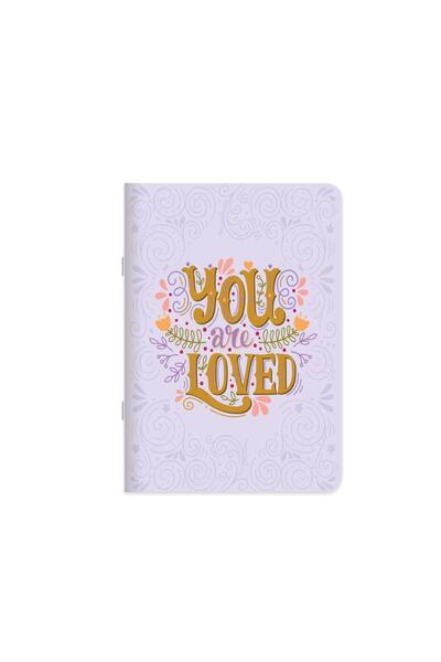 KESKİN COLOR دفتر ملاحظات بغلاف فني عادي مع ملصق شعار مقاس 18.5 × 26 سم - حب