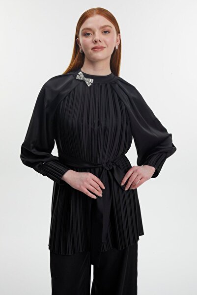 Zühre Accessory Detailed Belted Bottom and Top Double Set Tk-1504