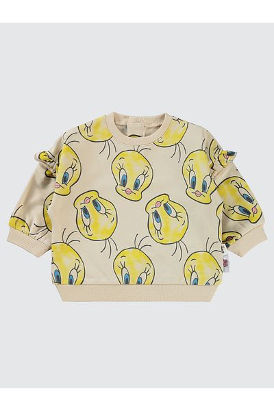 TWEETY Civil Baby Baby Girl Sweatshirt 6-18 Months Stone Color