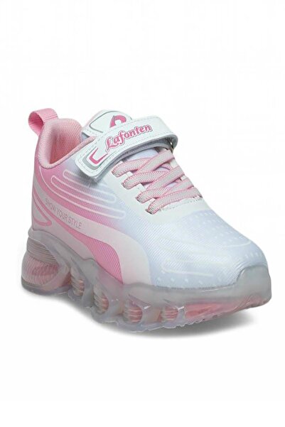 Lafonten Beyaz Pembe Kız Çocuk Yazlık Spor Ayakkabı