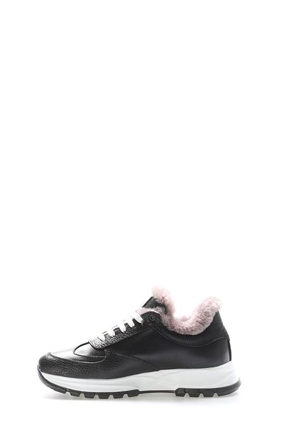 FAST STEP Pantofi casual de damă din piele naturală și blană 197KZAA04
