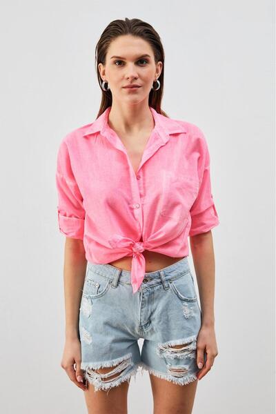 aleksandritbutik ALEKSANDRİT BUTİK SUMMER PEMBE GÖMLEK
