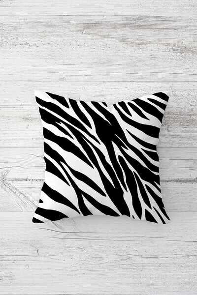 farbala Zebra Patterned One Side Printed Hidden Zipper Decorative Pillow Case Throw Pillow Case