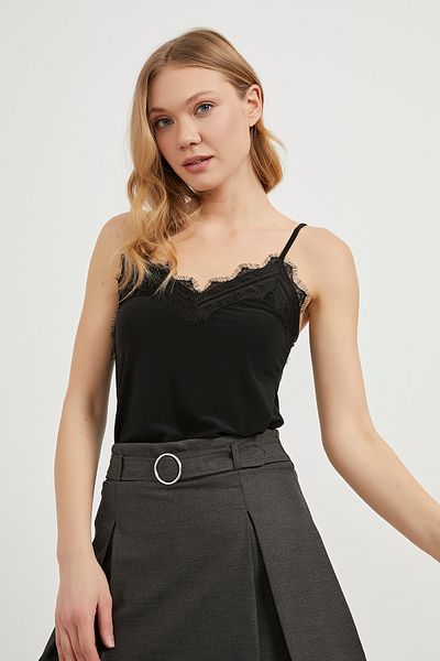 Arma Life Bluză crop de vară cu dantelă, pachet de 3 piese pentru femei