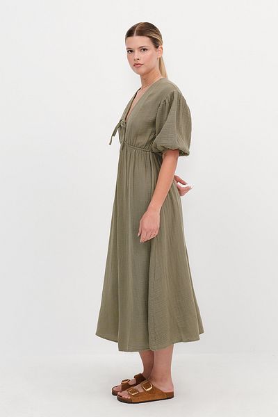 Addax Watermelon Sleeve Midi Dress E3008