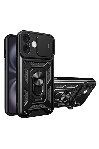 SKYDDAR INNOVATION Θήκη για iPhone 16, CamShield, Μαγνητικό δαχτυλίδι, Πίσω ό...