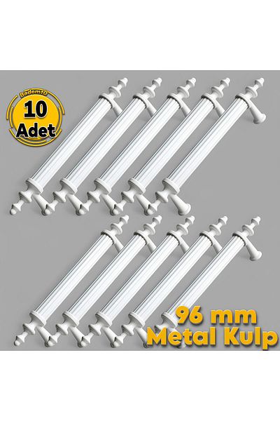 Badem10 Erciyes Mobilier Bucătărie Dulap Sertar Dulap Capac Mâner Mâner Alb (96 MM-9,6 CM) Mânere metalice