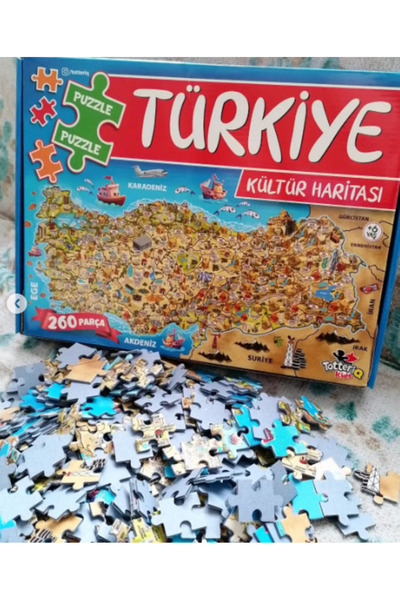 FİNCANLAR Türkiye Kültür Haritası 260 Parça Puzzle
