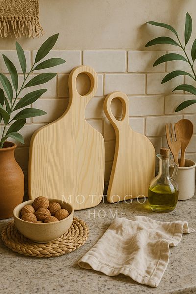 Mottogo Wooden Mother-In-Law Set of 2 Cutting and Presentation Board