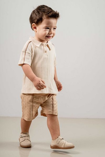 bombe Baby Kids Camel Cotton 2-Piece Set First I Trend Fashion Bottom Top Set