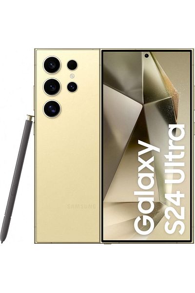 Samsung Galaxy S24 Ultra, 256GB, Yellow, 12GB RAM, Android Smartphone, 200MP Camera (International V