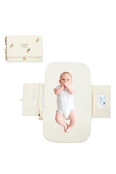 Modakids Portable Nursing Bag - Baby Diaper Cushion, Pad Cover Organizer