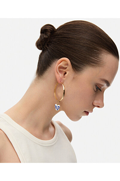 İpekyol Kalp uçlu halka küpe