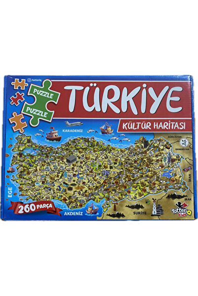 FİNCANLAR Türkiye Kültür Haritası 260 Parça Puzzle
