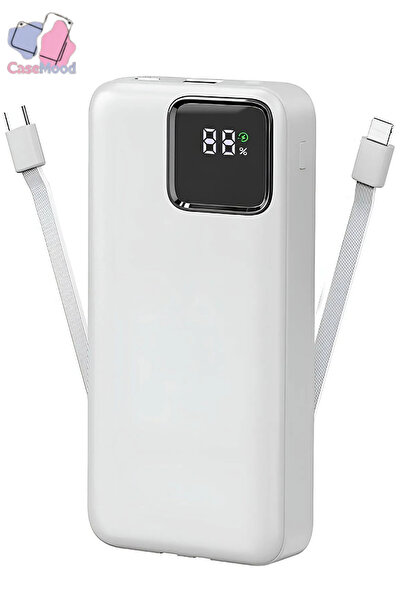 CaseMood 20.000 mAh PD 22.5 W Hızlı Şarj Gerçek 20.000 mAh Garantili Dijital ...