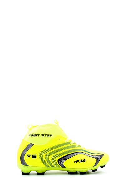FAST STEP Phosphor Yellow High-top Socks Crampon Astroturf Football Sports Shoes 930xa034k
