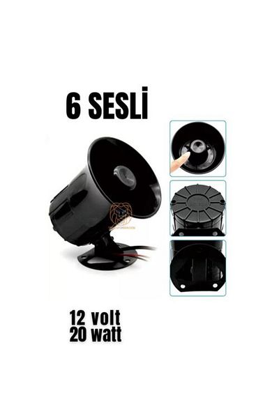 NEZADE STORE Alarm Siren with 6 Different Sounds