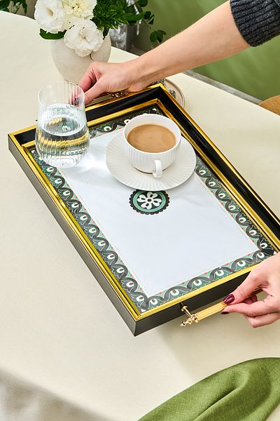 Karaca Lagada Rectangular Tray 48 cm