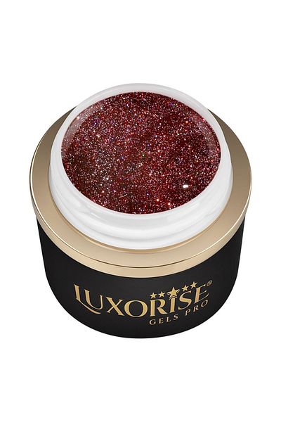 LUXORISE RevoFlex Disco LUXORISE Gel UV pentru extensii de unghii 15ml, Roșu Pasiune