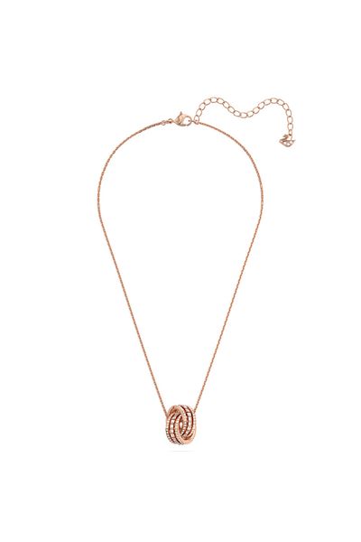 Swarovski 5419853 Further Necklace - Double Czwh/Cry/Rose Pendant