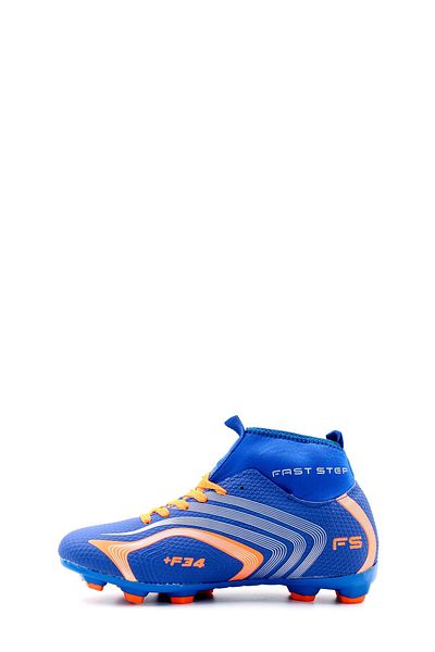 FAST STEP Sax Orange High-top Socks Crampon Astroturf Football Sports Shoes 930xa034k