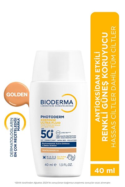 Bioderma Photoderm XDefense Spf50+ Tüm Cilt Tipleri Antioksidan Etkili Renkli...