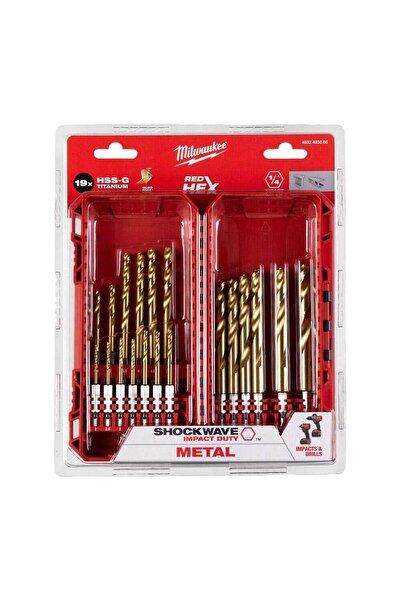 Milwaukee Metal Matkap Ucu Hex Girişli 19 Parça- 4932493866