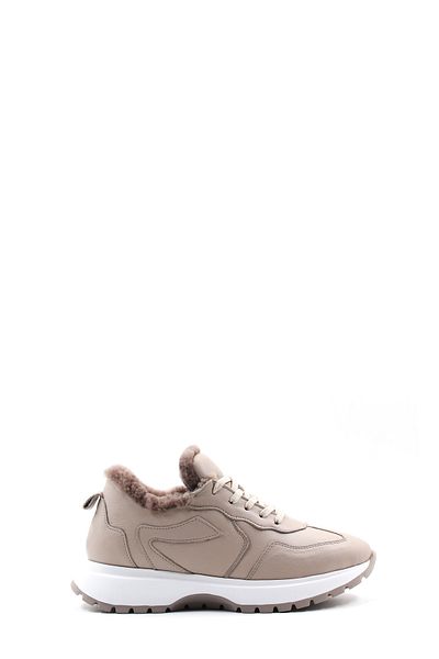FAST STEP Γυναικεία παπούτσια casual από γνήσιο δέρμα και γούνα 136kza502-2