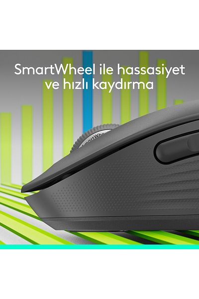logitech Signature m650 large size silent wireless mouse for right hand - black