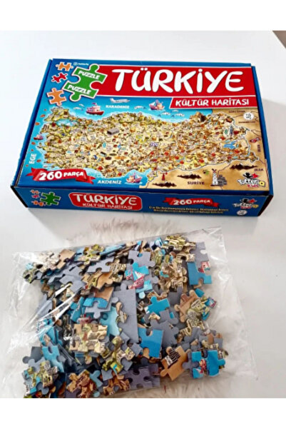 FİNCANLAR Türkiye Kültür Haritası 260 Parça Puzzle
