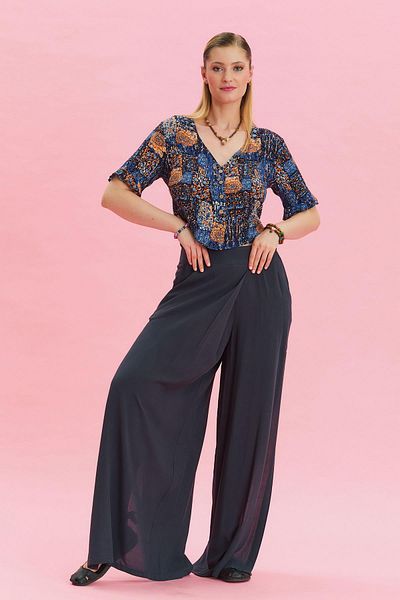 Los banditos Women's High Waist Pants with Zipper Detail Pocket