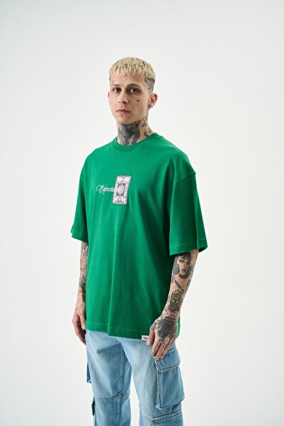 Respire Чоловічий оверсайз-футболка з вишивкою Expectation від Benetton