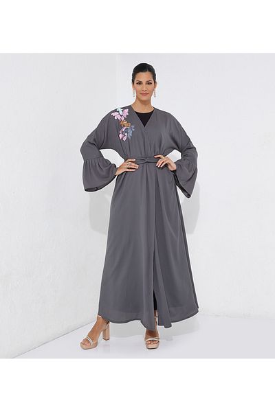 Rosette Abaya Gray Mix-Mitifs