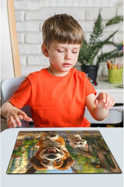 kutuTR Wooden Puzzle 30X40 cm Size 120 Pieces M10